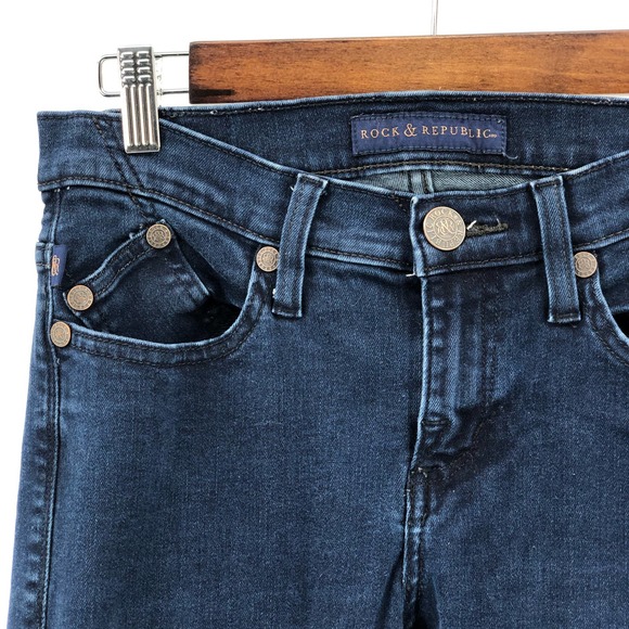 Rock & Republic Kasandra Straight Leg Jeans 6 - Picture 4 of 4